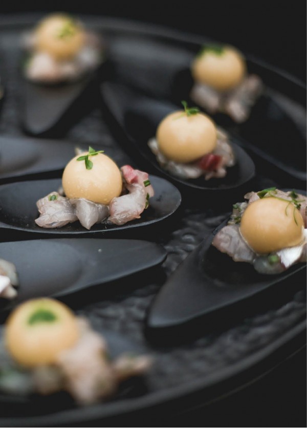 Mackerel Tartare with Spherical Olive