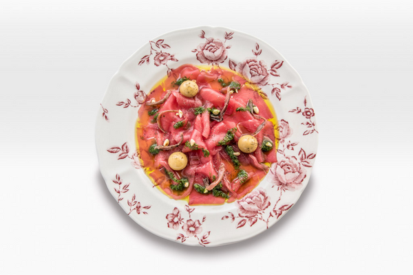 Beef Carpaccio with Spheric Olives