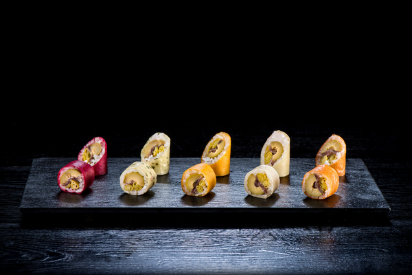 Sushi made with Vegetable Sheets