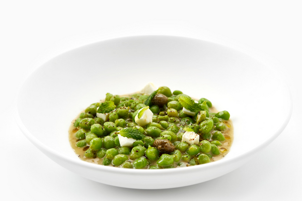 Petits pois à l'olive verde líquida