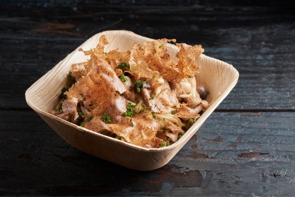 Spaghettis aux champignons avec Crunchy Nut Hazelnut