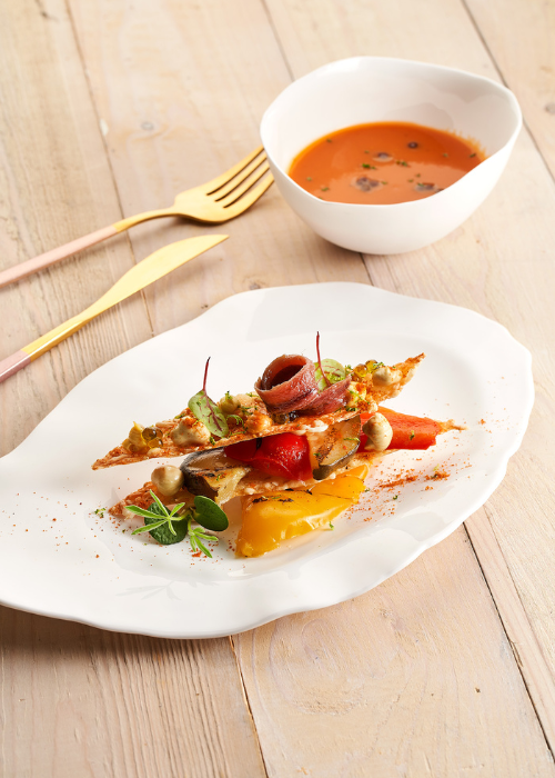 Gegrilde groenten met Natural Sauces en Caviaroli