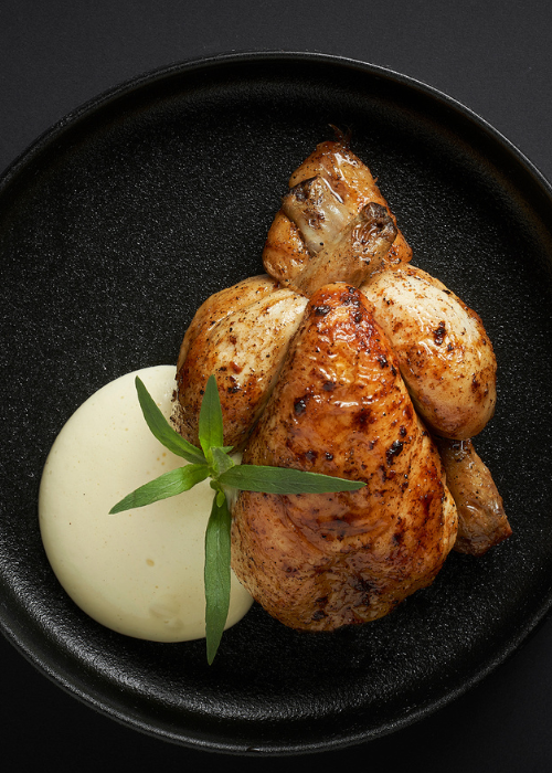 Piepkuiken met bearnaise
